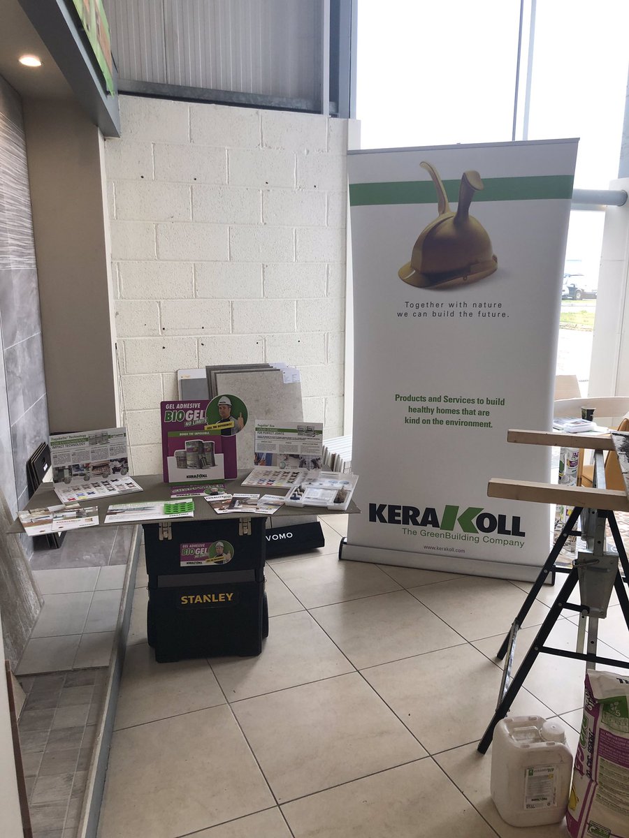 Chris_Kerakoll's tweet photo. Ready for Lenny’s mini meeting on #biogel #nolimits #revolution #geltechnology with PK Tiles in Wexford https://t.co/CIOSWeugS9