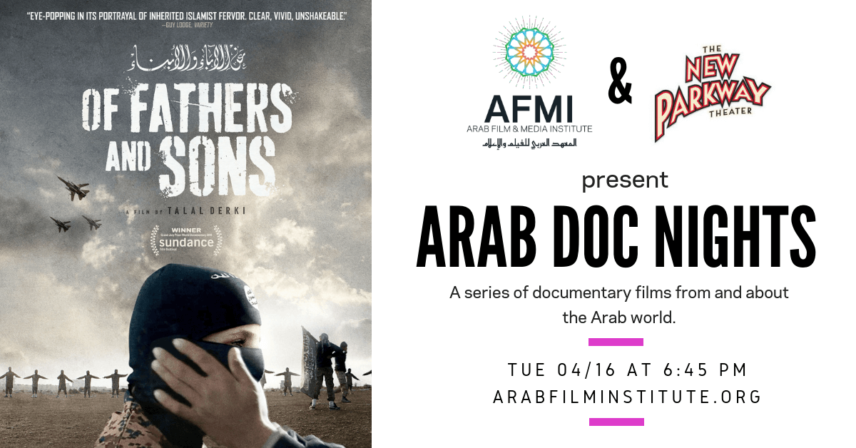 meiartsculture's tweet photo. .@arabfilmmedia's #ArabDocNight is screening Oscar-nominated documentary film "Of Fathers and Sons" by @talalderki next Tuesday!
#supportarabfilm #screening @TheAcademy
https://t.co/wlIzKr34cA https://t.co/Snl118WAmp