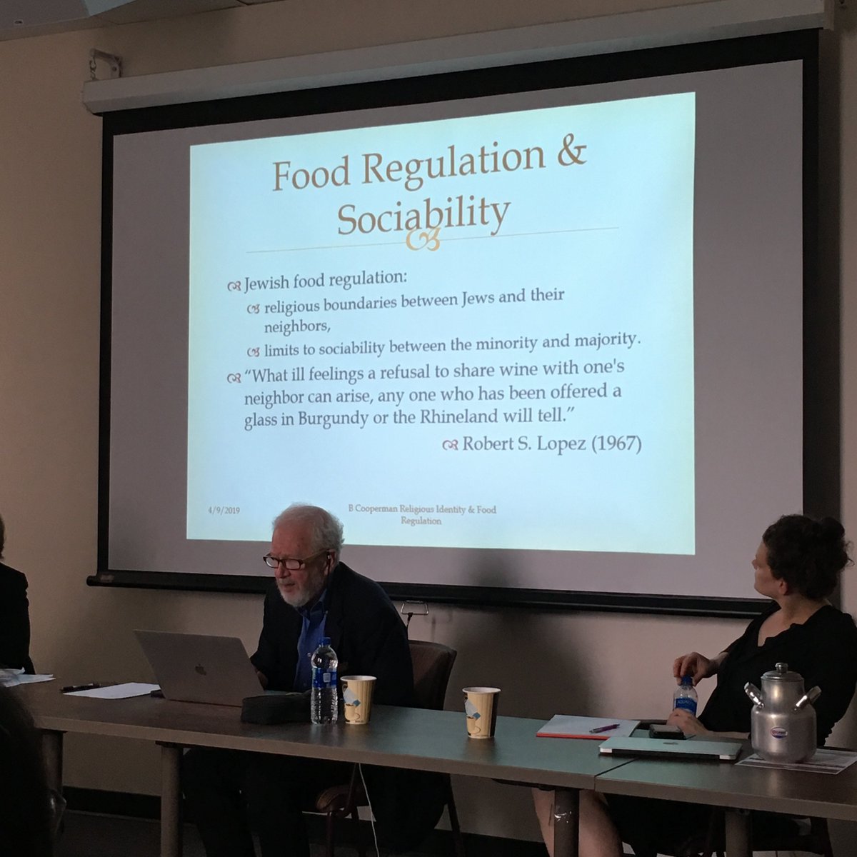 Bernard Cooperman on ‘Jewish Religious Identity and Food Regulation in the Early Modern #Mediterranean’ @UMDMillerCenter @UMDHistory  #earlymodern #foodhistory #jewishistory #twitterstorians