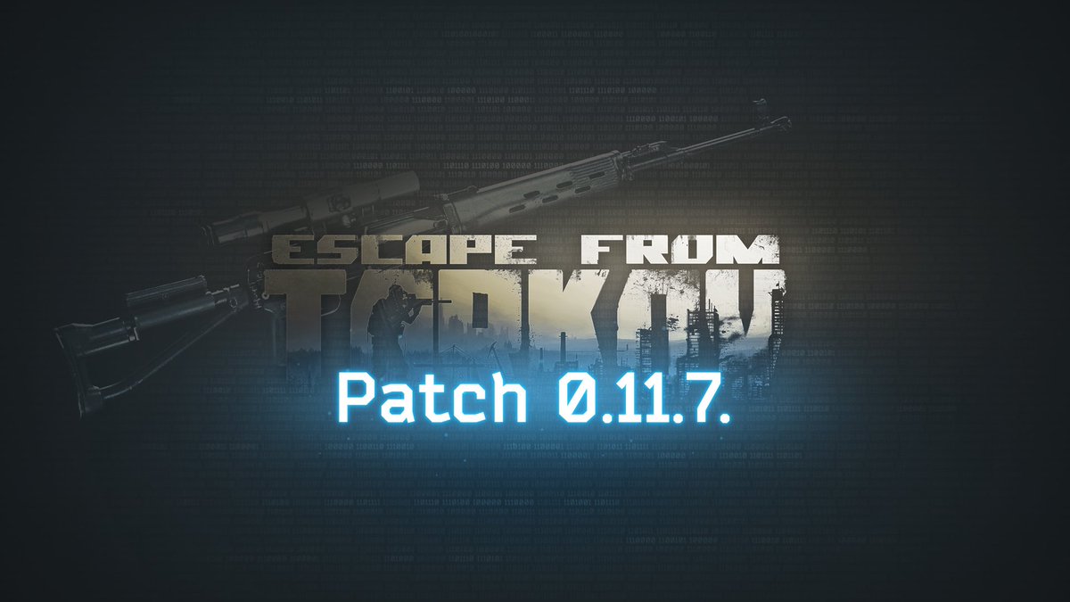 bstategames's tweet photo. The installation of the 0.11.7.2979 patch will being in nearest time. The installation will take around 2 hours. The game will be stopped at this time #EscapefromTarkov https://t.co/WUBi0fPBR0