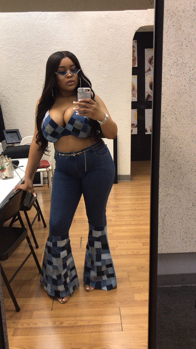 I had a vision and I brought it to life ✨ turned the fashion nova jumpsuit in the 1st pic into bell bottom jeans!