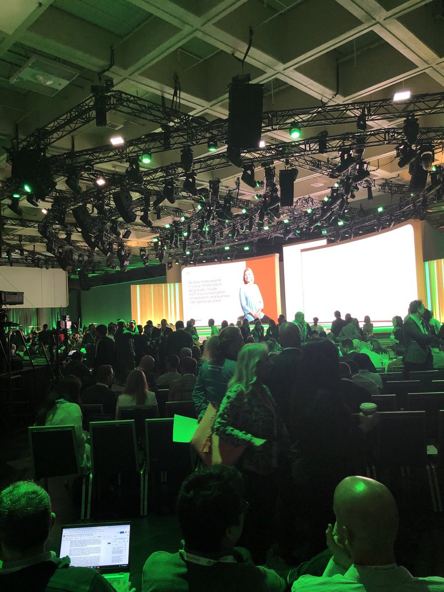 irinatsyganok's tweet photo. Waiting for the keynote to start, so exciting! #GoogleNext19 https://t.co/8a567jFjn3