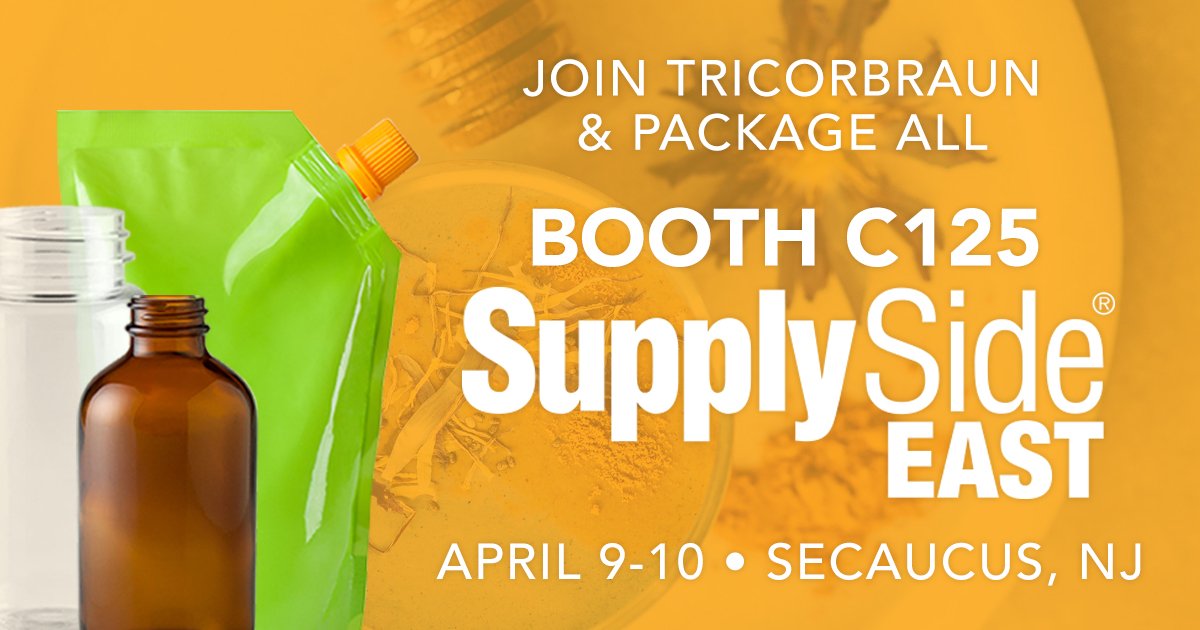 Get the scoop on our new EZ Scoop + BAP and other innovative packaging for #nutraceuticals and more at #SSEexpo Booth C125 @supplyside