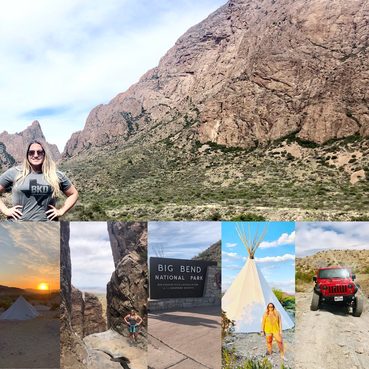 AMPRecruitsCPAs's tweet photo. Kicked off an early weekend Friday, post on campus interview season to take in some R&amp;R @BigBendNPS 
#rest #relaxation #recharge #recruiterlife #BKDLife #bigbend https://t.co/1kBixIbQGm