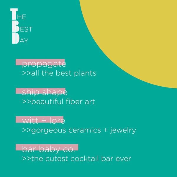 Calling all Sac peeps! Mark your calendars for April 27th at 980 Central / <a href="/BridgeDistrict/">The Bridge District</a>. There will be creative makers, yoga, music, and (of course) cocktails by yours truly. All ingredients that make for The Best Day.