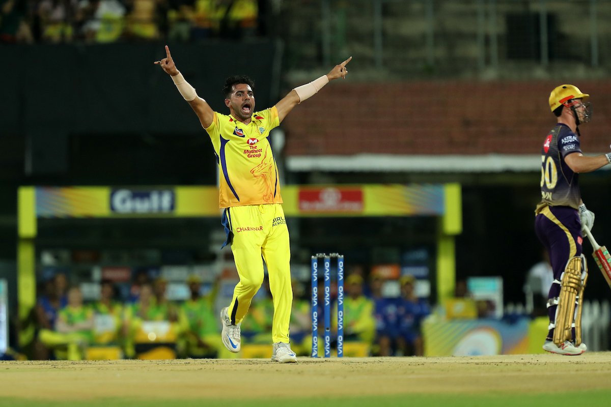 IPL's tweet photo. Innings Break!

Oh boy, what a clinical performance this has been from @ChennaiIPL as they restrict #KKR to a total of 108/9. Dre Russ with an unbeaten FIFTY 😎 https://t.co/UN8WlJ3PdS