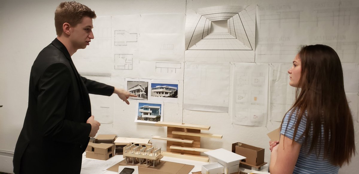 SpiezleArch's tweet photo. One of Spiezle’s Architectural Designers, Ryan Allsop, served as guest critic at one of Jefferson University’s Design 2 Mid-Review yesterday. #JeffersonUniversity #Design #Architecture #ArchitecturalDesign #MidReview #University @JeffersonUniv https://t.co/tEcOu5Vzu6