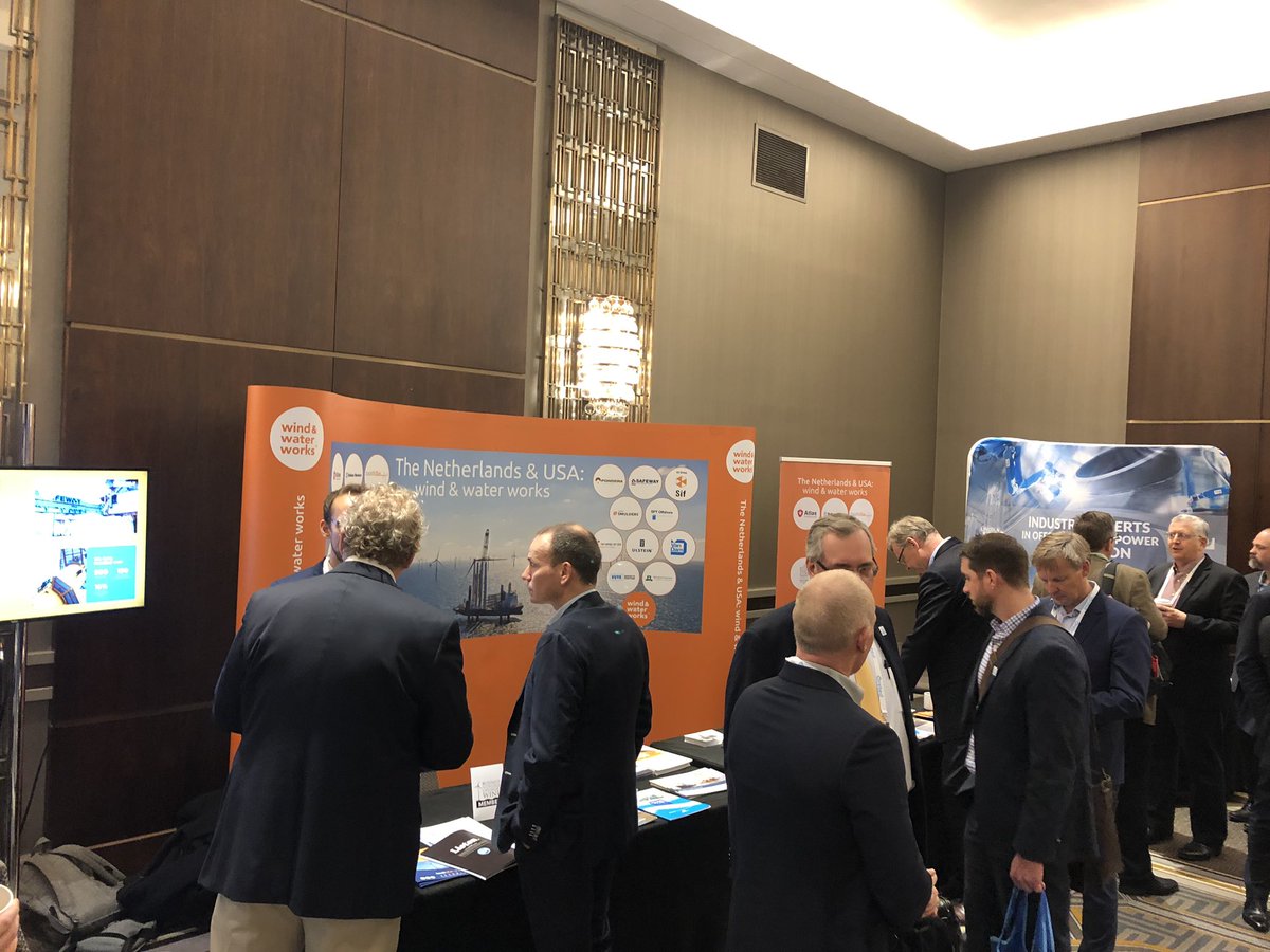VisserAnne's tweet photo. Gathering insights into the developments of the US offshore wind market at #IPF2019 Meet up with the Dutch at the #windwaterworks area & lunch session and pick up your @OffshoreWINDmag copy at the @offshorewindus booth https://t.co/RXQQPQIBcd