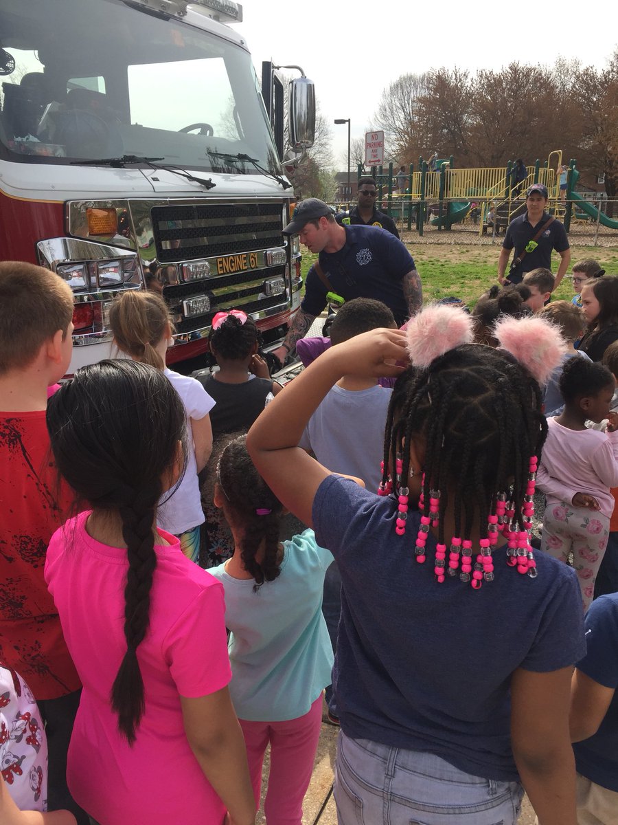 Mrs__Cunningham's tweet photo. Today 1st grade got a visit from our local firefighters to learn about how they help our community. @DundalkES @GerriOtto #BCPSOSS https://t.co/6T7JYZQTH7