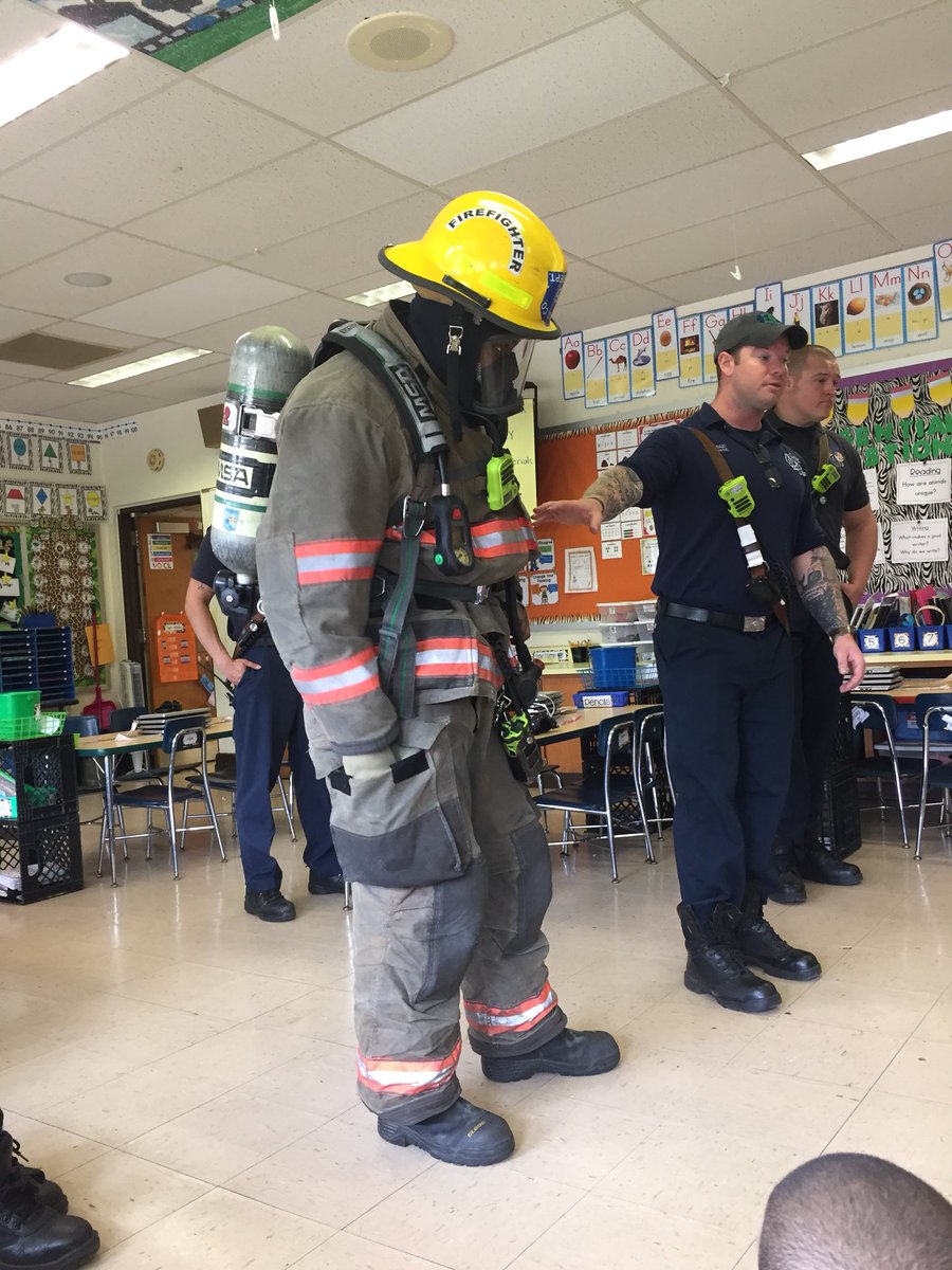 Mrs__Cunningham's tweet photo. Today 1st grade got a visit from our local firefighters to learn about how they help our community. @DundalkES @GerriOtto #BCPSOSS https://t.co/6T7JYZQTH7