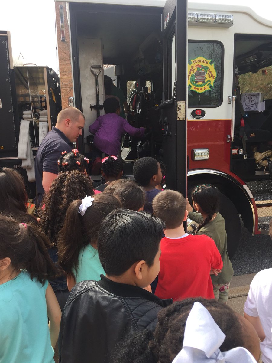 Mrs__Cunningham's tweet photo. Today 1st grade got a visit from our local firefighters to learn about how they help our community. @DundalkES @GerriOtto #BCPSOSS https://t.co/6T7JYZQTH7