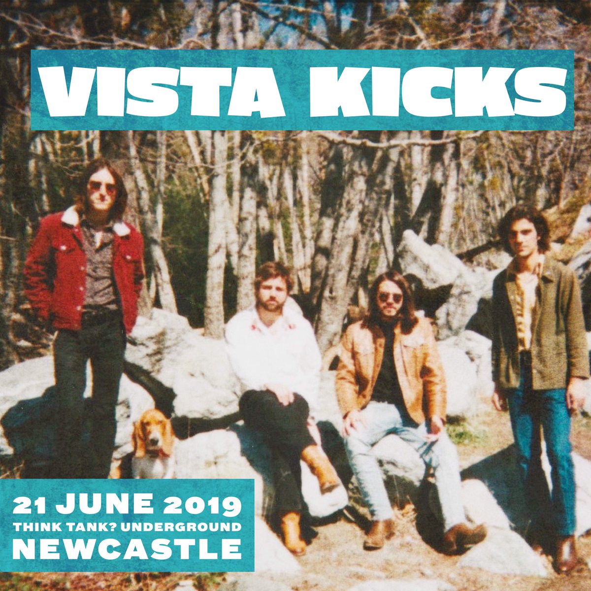 VistaKicks's tweet photo. N E W C A S T L E ๐ฌ๐ง we are headed your way, playing the 21st of June at #ThinkTankUnderground tickets on sale now ๐ https://t.co/ROQedFj505 https://t.co/sHK5oplYfP
