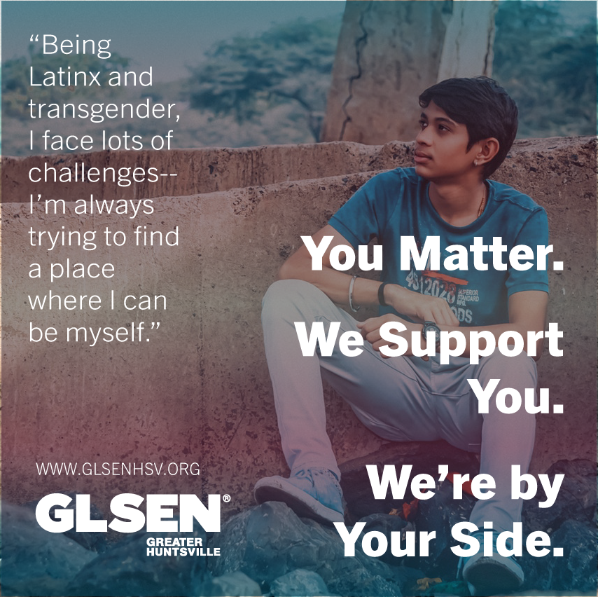 GLSENHuntsville's tweet photo. Be yourself. #trans.  #lgbt #glsen #safeschools #gaystraightalliance #gsa #gay #transgender #GLSENproud #queer #nonbinary #gendernonconforming #pan #queerstraightalliance https://t.co/lo4cf5EH8M