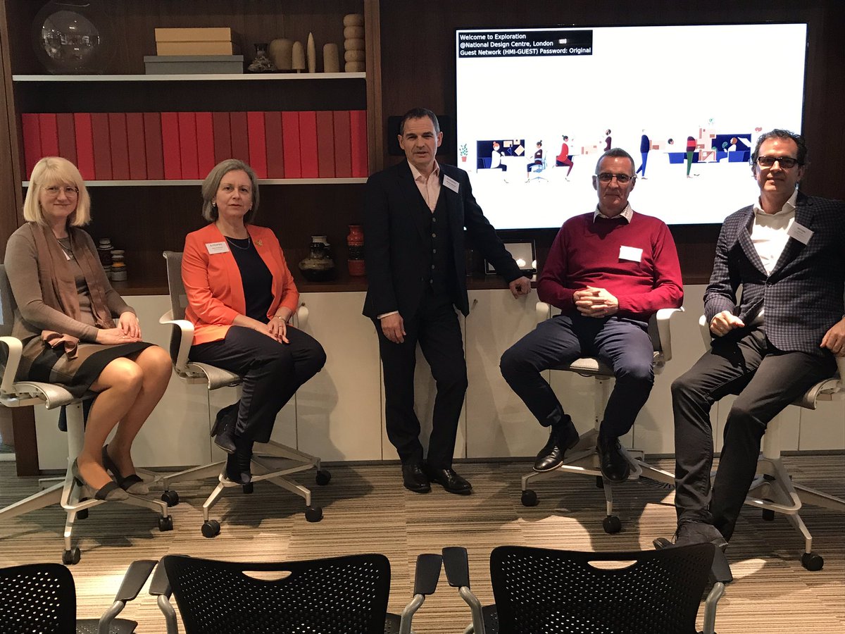 aberleyltd's tweet photo. Our panel are ready for this evenings debate @meiriona @briddj @workessence @HermanMillerLtd @markcatchlove @markcatchlove @bertievw  #openplanoffice #havewegonetoofar #debate https://t.co/GUAxkG3RSQ