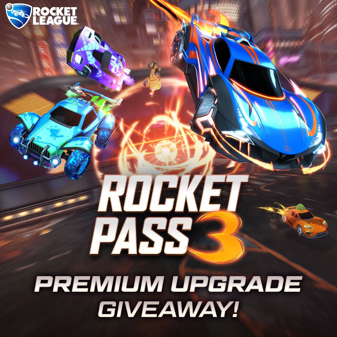 Rocket Pass 3 is coming soon and I've got some premium upgrade codes to give away!

ALL platforms btw! Follow me and RT by 12pm PDT on April 15 to enter. Thanks to <a href="/PsyonixStudios/">Psyonix</a> <a href="/RocketLeague/">Rocket League</a> for the upgrade codes! #ad