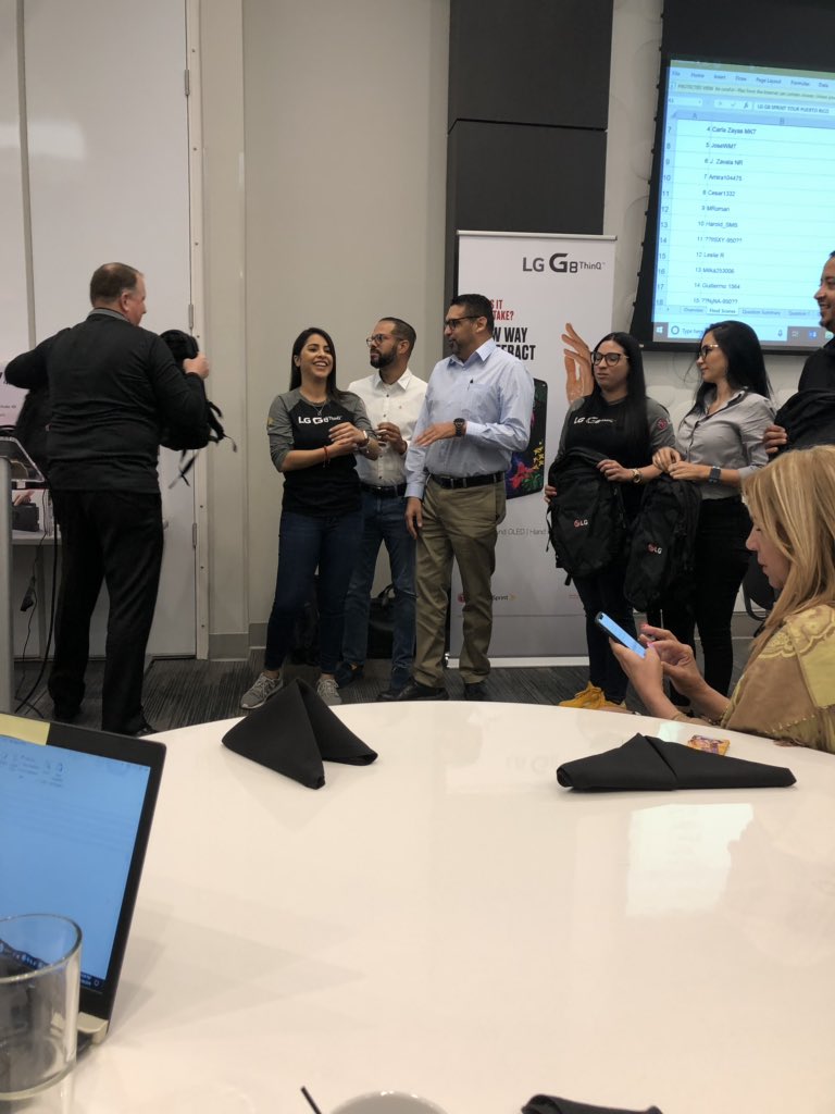 Aidita25's tweet photo. They were as fast as the new LG G8 and won!!!
#LGG8PR 
Great event!!!! https://t.co/wMNoUuIeAm