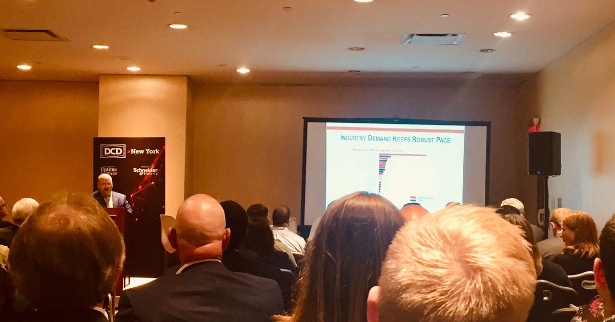 Kylle_MN's tweet photo. Buddy Rizer of @LoudounBiz noting that in the last 10 years there hasn’t been one day in Loudoun County where construction crews weren’t building data centers #DCDNYC https://t.co/Y6Wwasbcoy