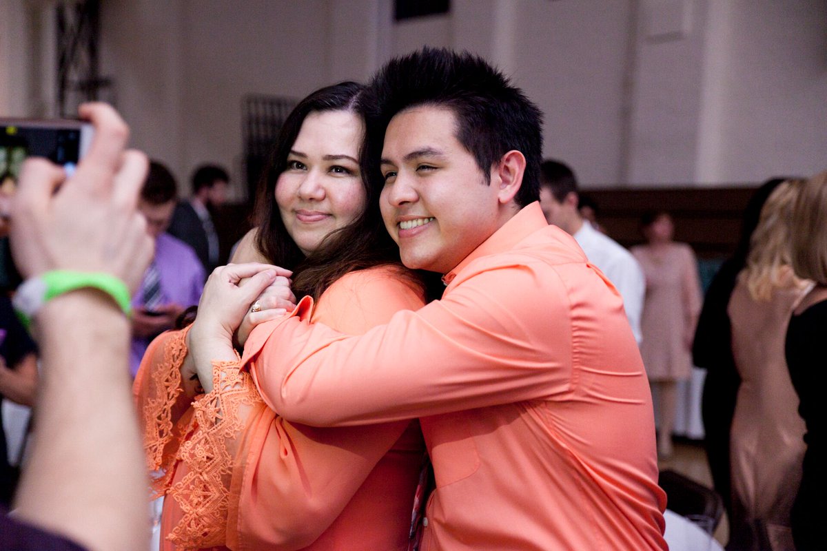 CSBSJU's tweet image. This weekend, senior Johnnies and their moms danced together at the annual #MomProm 📷: Nicole Pederson