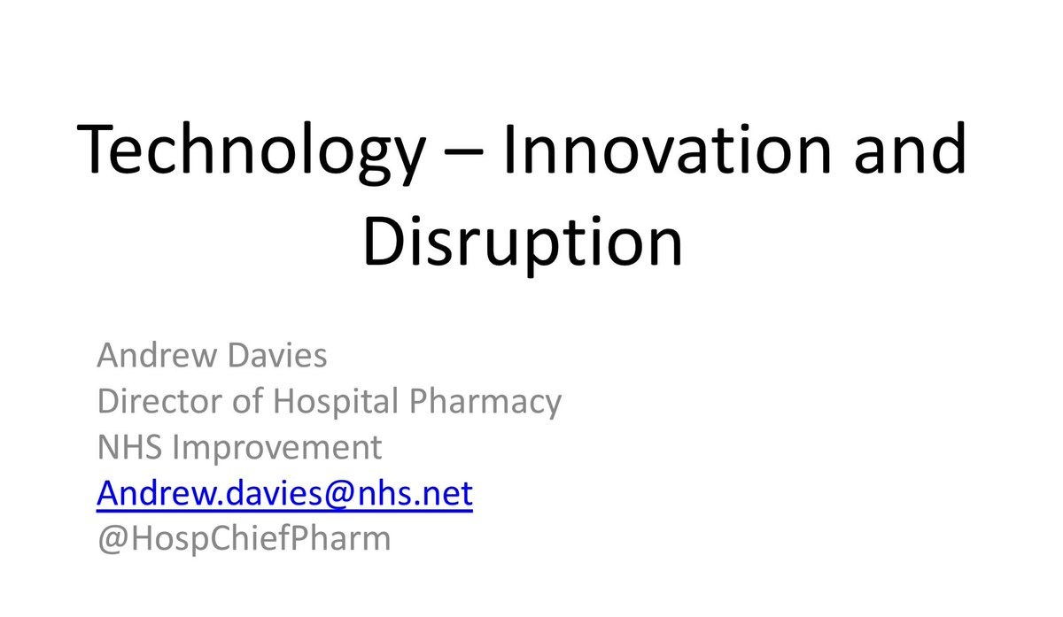 HospChiefPharm's tweet image. Finished off my presentation to the final year ⁦@PharmUnivBath⁩ students for Thursday this week - thanks to ⁦@LynHanning⁩ for the invite 👍
#DataDrivenCare 3D printing of medicines, #Topol &amp;amp; wearables