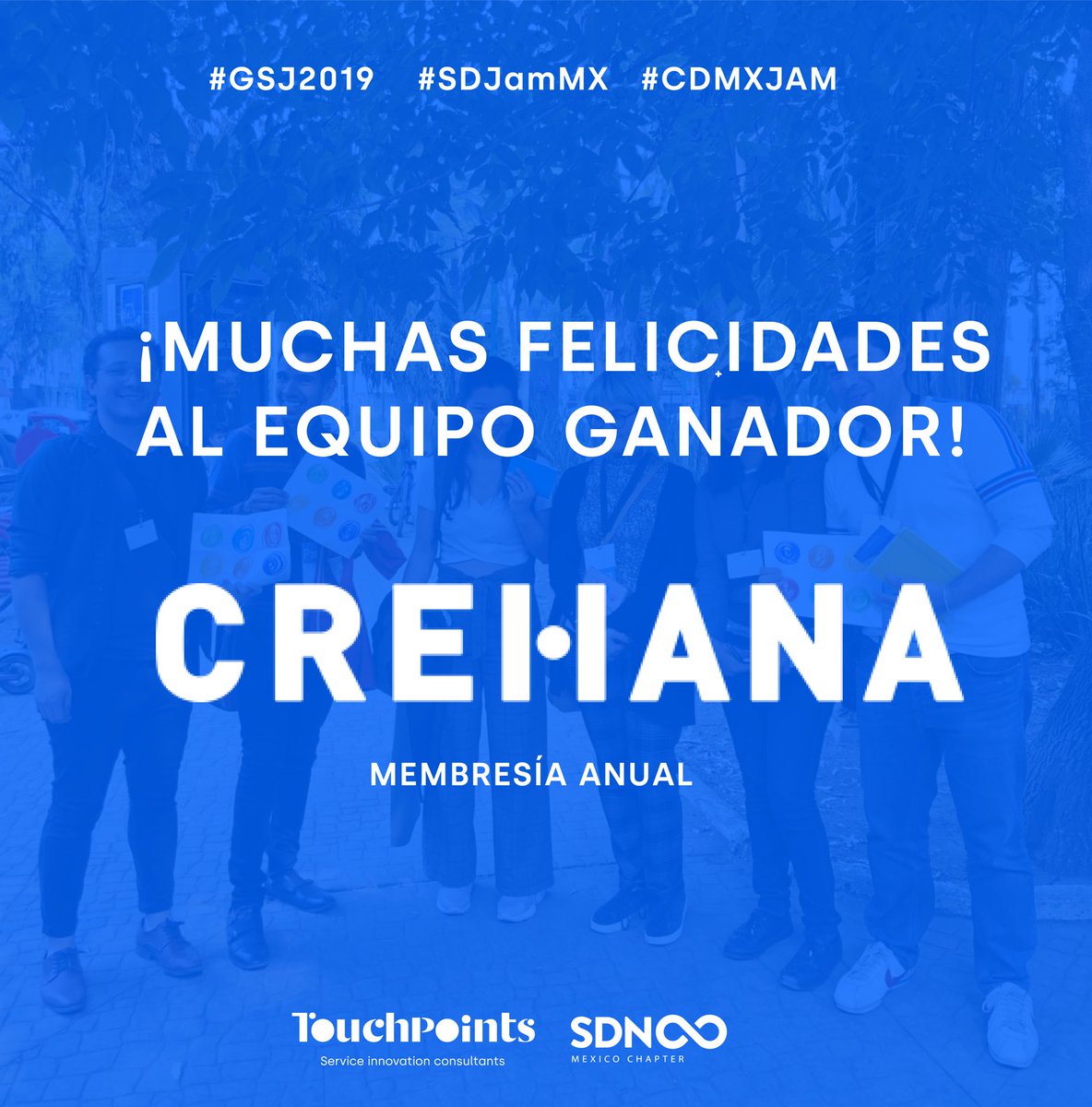 mexicosdn's tweet photo. 🚨Muchas Felicidades al equipo ganador del #cdmxjam de este año que ahora podrán disfrutar de su membresía anual patrocinada por @crehanacom para seguir aprendiendo de #servicedesign🔥
#servicedesign #diseñodeservicios #mexicodiseña #designthinking #innovation #servicedesignerds https://t.co/4Ikx9OYENQ