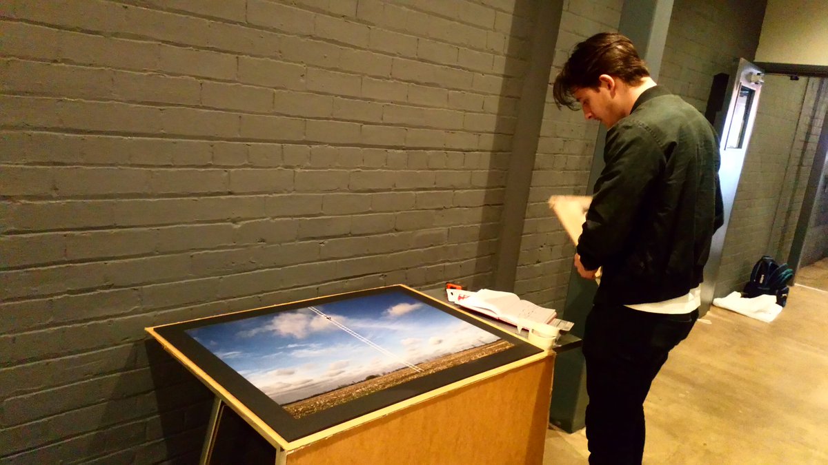 Synthesis_SHU's tweet photo. One day to till we open! We've been hard at work setting up for tomorrow's opening night!! 📸  🔨  #sheffield #synthesisshu #triplepointbrewery #sheffieldexhibition #sheffevents #sheffieldissuper https://t.co/2sFvxA1LNX