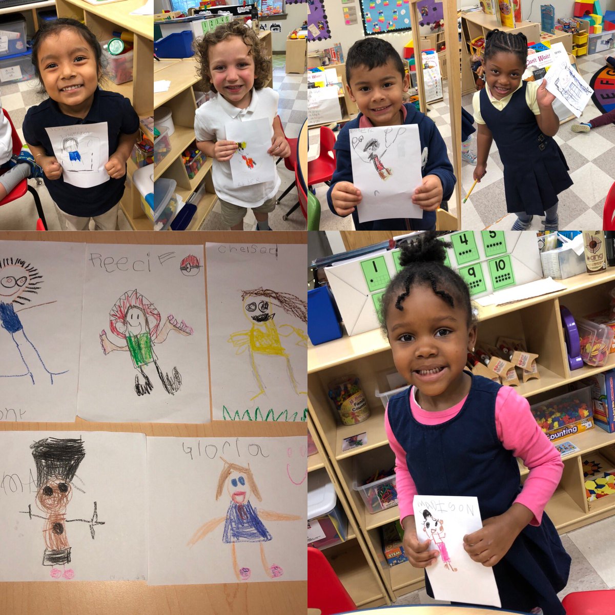 BEprek's tweet photo. We took a look at our reflections today in the mirror. Then we drew our own self portraits! We are a good looking bunch 👍 @APSGardenHills @aps_OEL https://t.co/n48ki8awc3