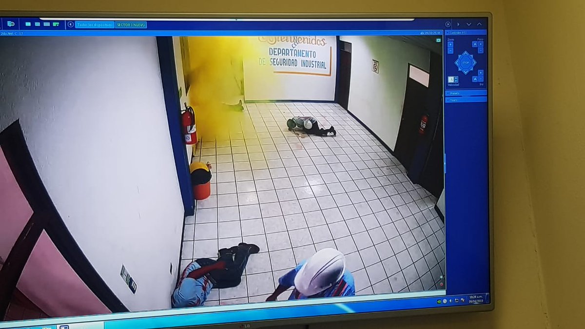 cpngobgt's tweet image. En Proceso: Práctica Nacional de Protección Portuaria. Se activa  alarma por ataque químico en  edificio de operaciones. Unidades de emergencia responden. Se eleva a Nivel de Protección 2 #CodigoPBIP, #practicanacionalgt #practicaproteccionempornac, #CPNP2019