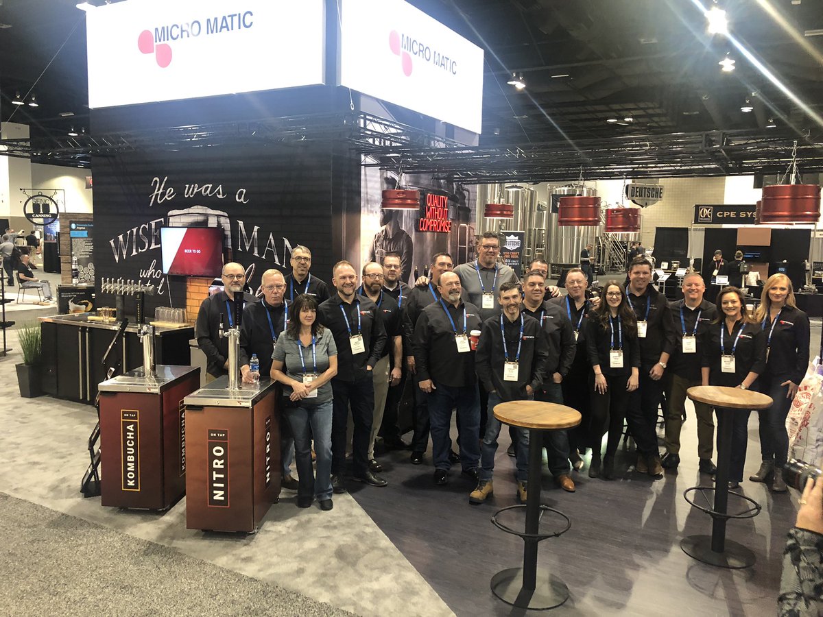 MicroMatic's tweet photo. Weโre at the #CraftBrewersConference2019 ๐ป Come stop by our booth #16025! #MicroMaticUS #CraftBeer #Beer #QualityWithoutCompromise https://t.co/FMHeWwIJY8