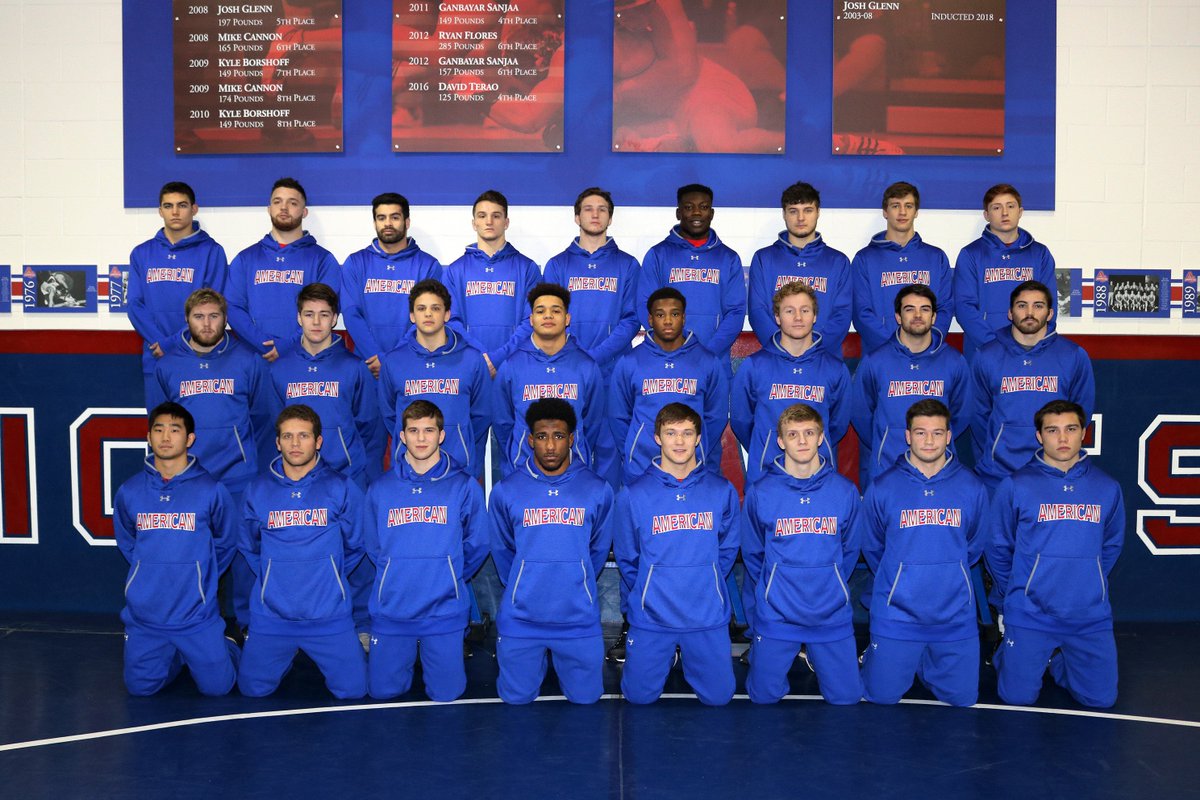 AU_Wrestling's tweet photo. @AU_Wrestling's eight Academic All-EIWA honorees tied for the most by any school. https://t.co/Fw1nyFfpvm https://t.co/qbIVHR5jw8