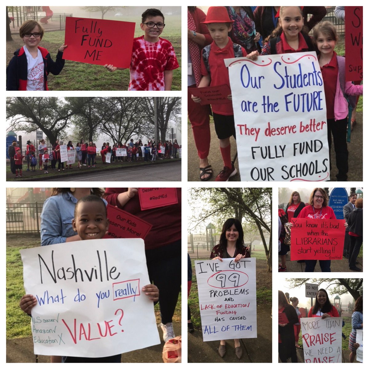 danmillses's tweet photo. We had over 100 parents, students, and educators participate in #Red4Ed this morning! A special thank you to @jillspeering and @JimShulman3 for supporting us! https://t.co/VmcbS302pM
