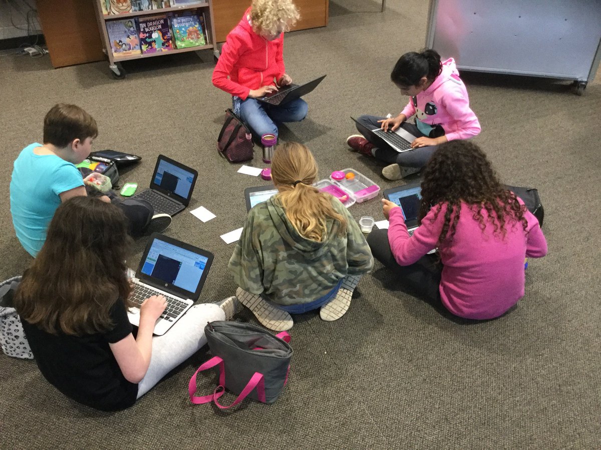 We are a small but engaged group for <a href="/thehackergals/">Hackergal</a> today.   Starting our first lessons with lots of positive encouragement and helping each other along. <a href="/WestOaksFI/">West Oaks F.I</a>
