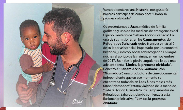 NUESTRA HISTORIA VOLUMEN 1
Ayúdanos a reivindicar esta justa causa en:
es.ulule.com/limbolapromesa/ 
#SaharaLibre #SaharaOccidental #SaharaVisible #Cooperación