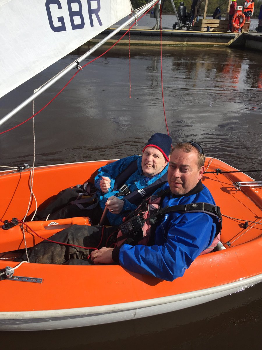Intro to sailing basics <a href="/UlsterUni/">Ulster University</a> tomorrow by Barry. Here’s Barry from <a href="/GartanOETC/">GartanOETC</a> with Raymond from last year. How happy does Raymond look