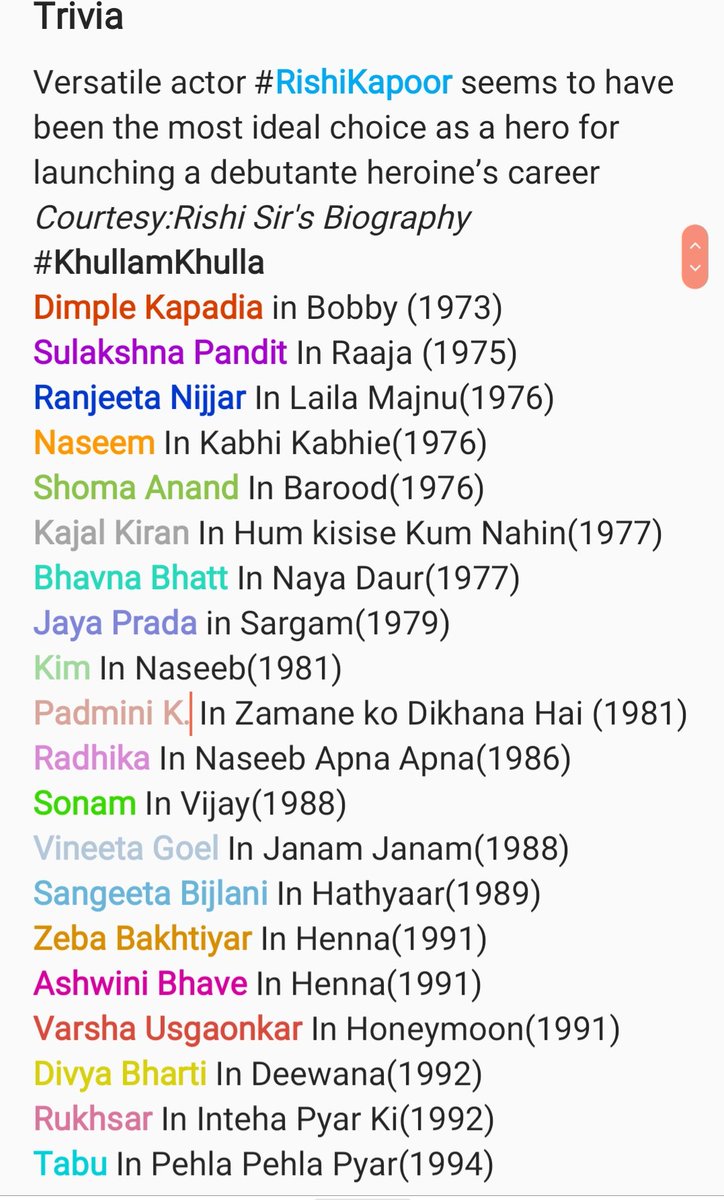 RishiKapoorFC1's tweet photo. #trivia Courtesy : #KhullamKhulla Uncensored.
Shared by #Rishian @NeileshBhatt
Colored by #Rishian @SONIYALOVESYOU https://t.co/ULynZld5wX