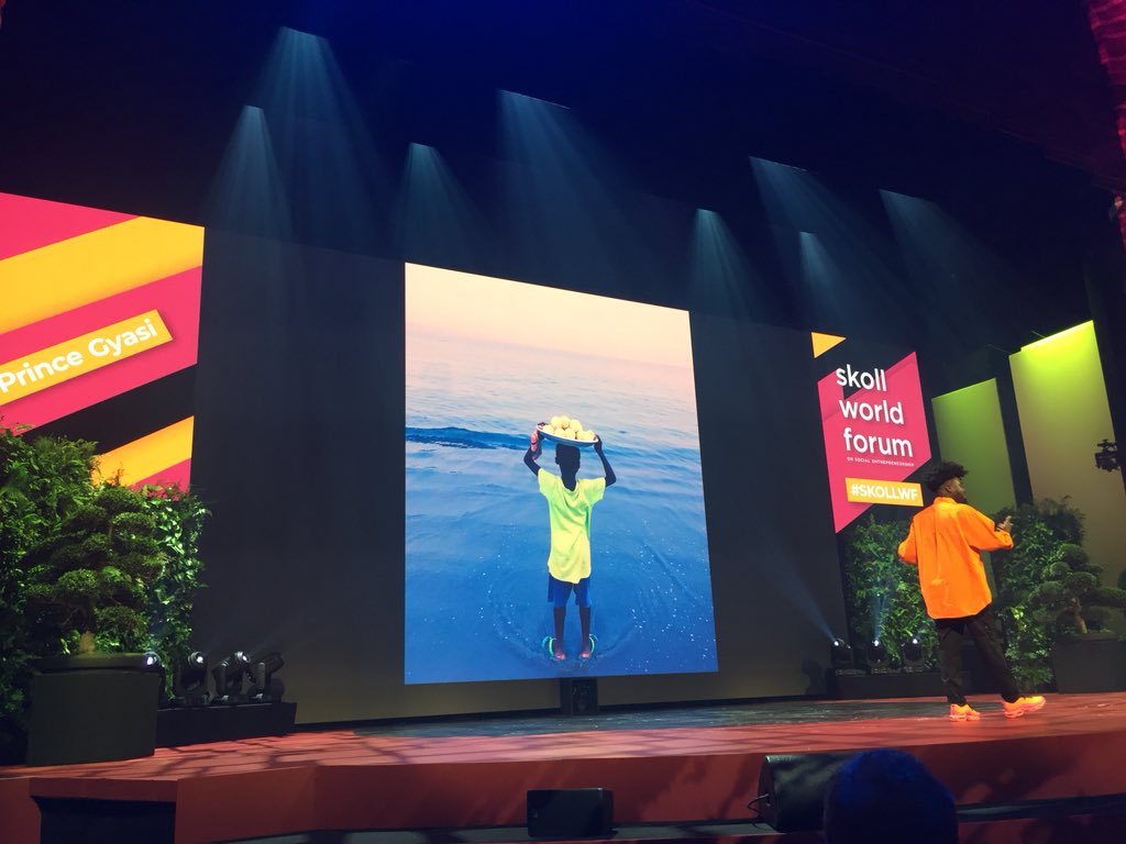 Using color, art and basic technology to tell stories from his native Ghana @PrinceJyesi #SkollWF