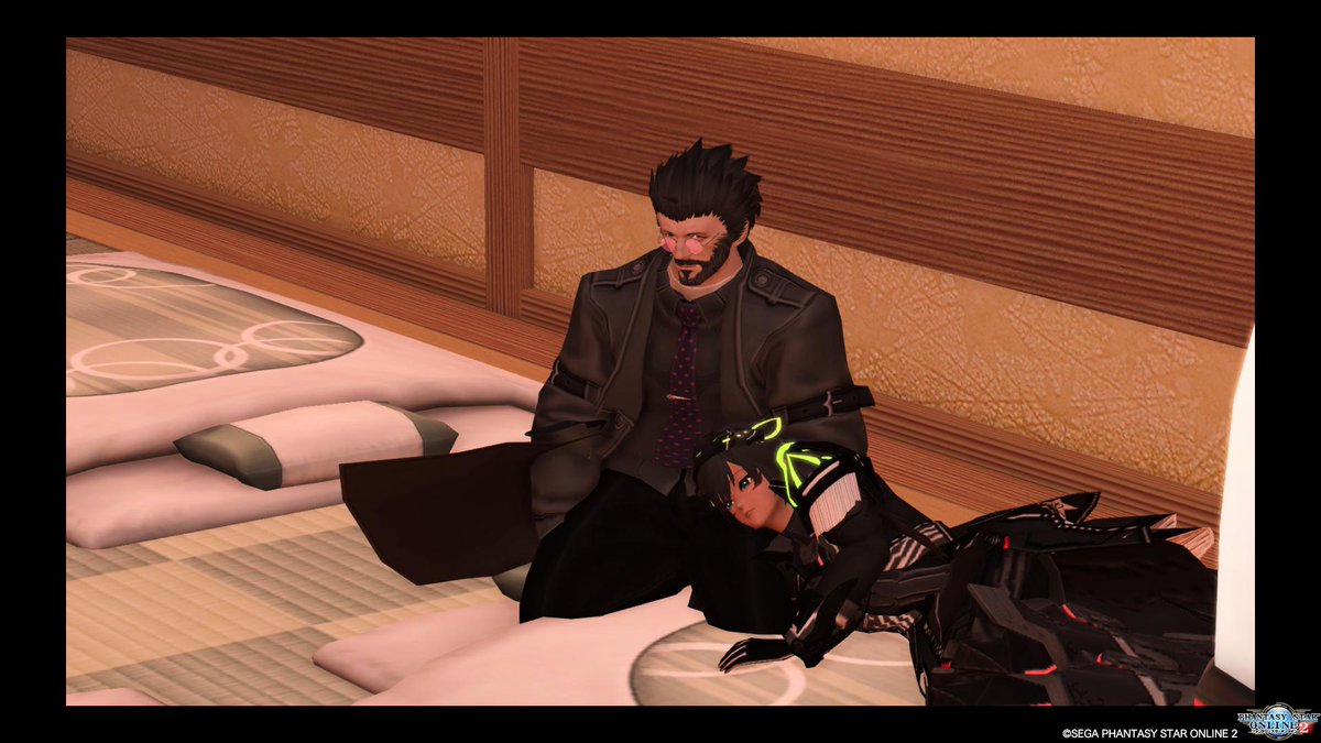 kurakoro_games's tweet photo. ブロッサムおじさんが寝落ちの人に膝枕をしてあげたよ♪
#メンテの日なのでssを貼る
#PSO2
#メンテの日なのでとおぼえを貼る
#FreedomFaction https://t.co/Vto173Edhc
