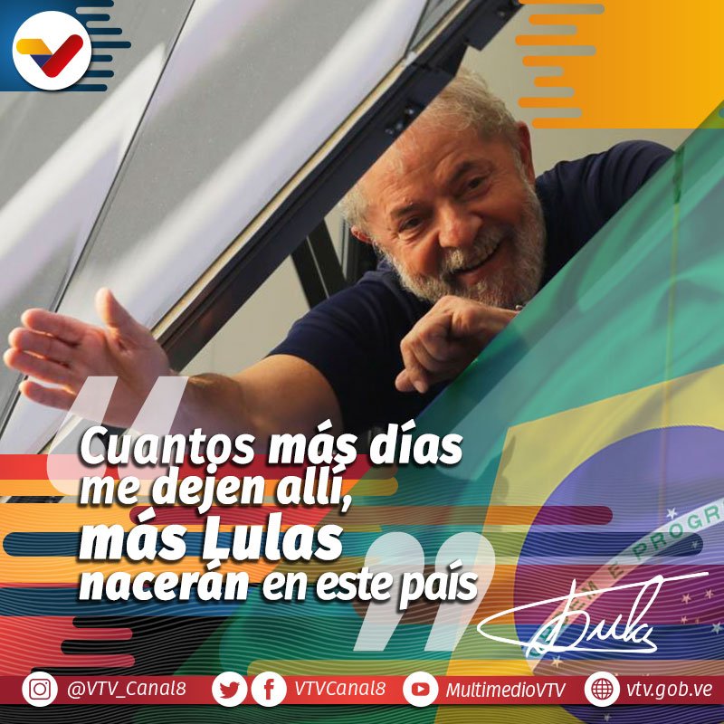 CARTA DE #LULA A LOS BRASILEÑOS: Estoy aislado en prisión. Jamás presentaron una sola prueba contra mí. Soy preso político, exiliado dentro de mi país. Separado del pueblo, de mis familiares y amigos. Prohibido de dar entrevista, impedido de hablar y de ser oído. #LulaLibreYa