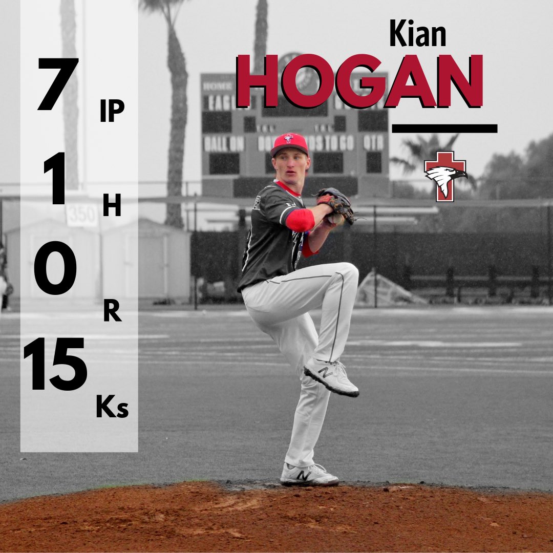 SFCEagles's tweet photo. Our strong lefty Kian Hogan, played out of his mind yesterday....15 strikeouts with 1 hit allowed! Insane! https://t.co/CEaVCQShyU