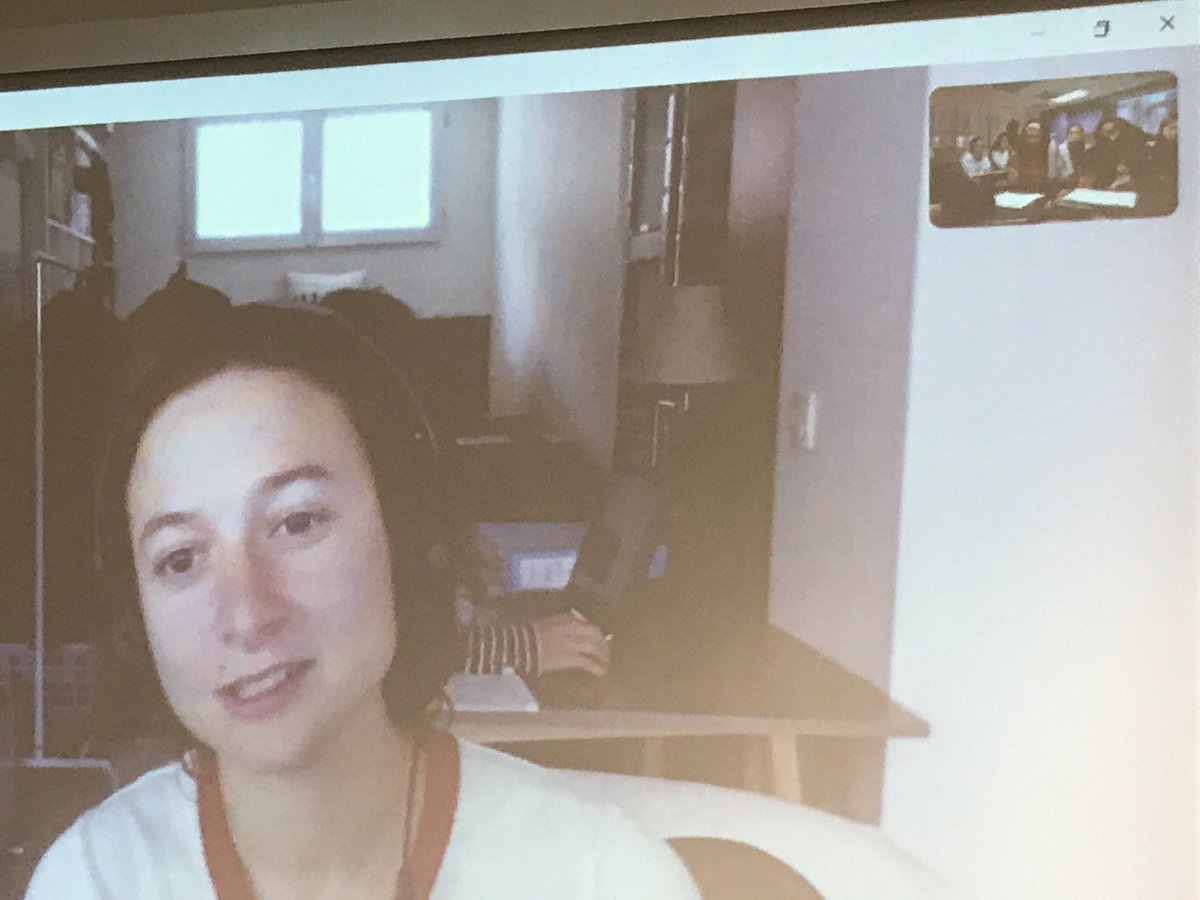 uschoolmiddle's tweet photo. Dr. E’s French Ss interviewed Alysse Hallali from “Alice in Paris”-series of short films about life in Paris. She is a 27 year old writer &amp; star of 25 episodes made for Tastemade. Ss asked questions in French &amp; English about her life &amp; work &amp; answered her questions! @uschool_nsu https://t.co/KbCEMkpMKg
