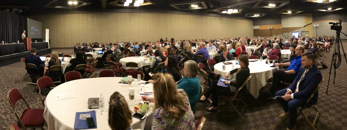 CHFSKy's tweet photo. Meaningful conversations about how to address these problems start in rooms like this: Austin Eubanks, a Columbine High School shooting survivor, to #KYHarmReduction summit. @nkyhealth @jeffhowardmd @KYHealthAlerts https://t.co/rompMlKt00