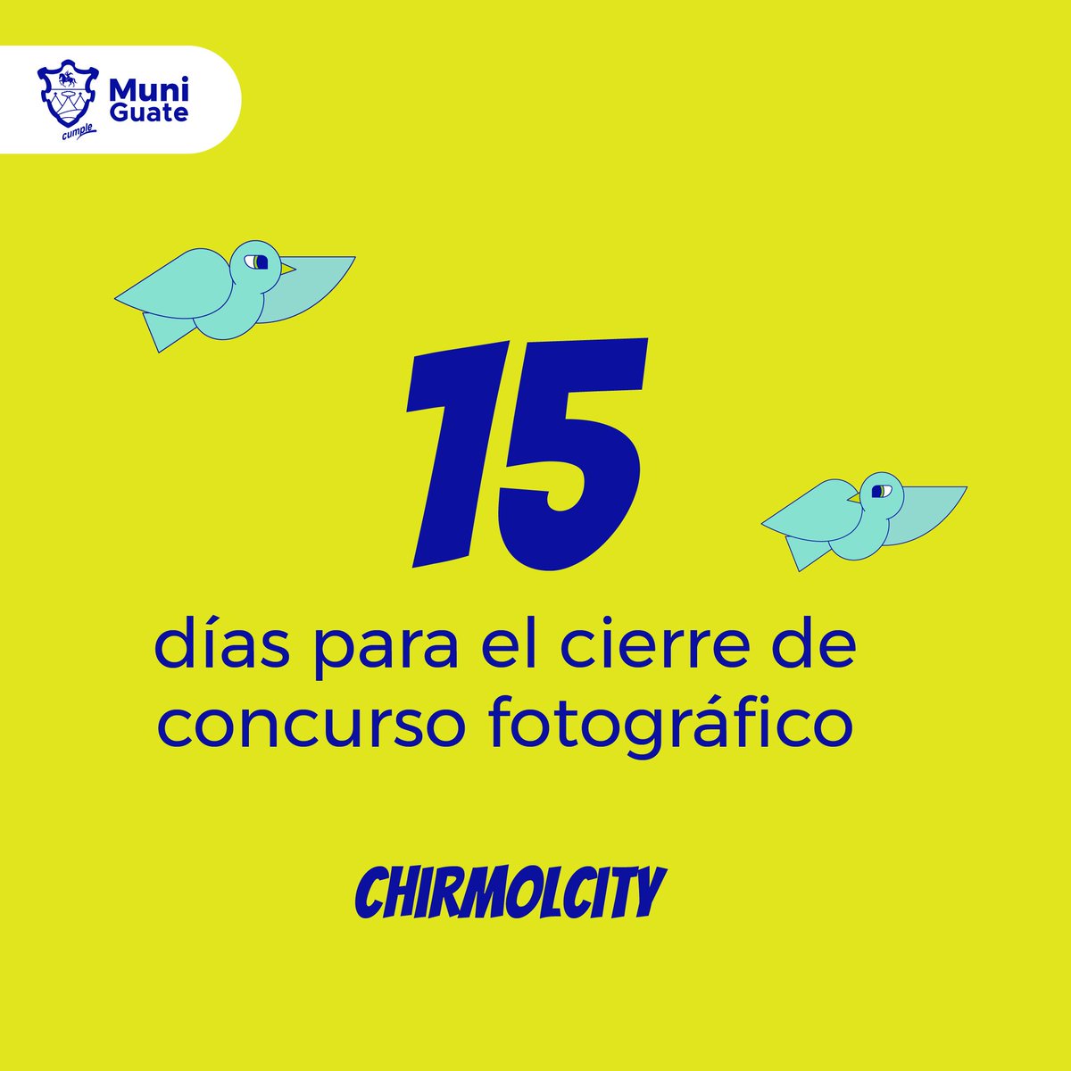 Participa en <a href="/CHIRMOLCITY/">CHIRMOLCITY</a> el Concurso Fotográfico de la Ciudad” con el tema: “Me gustas verde”  🌲🌳🐦🌳🐸🌿🍃📱📸 
¡Participa! 👉 goo.gl/NJNycs

 #CapitalVerdeGuate
 #GuatemalaValeLaPena
 #SextoChirmolcity