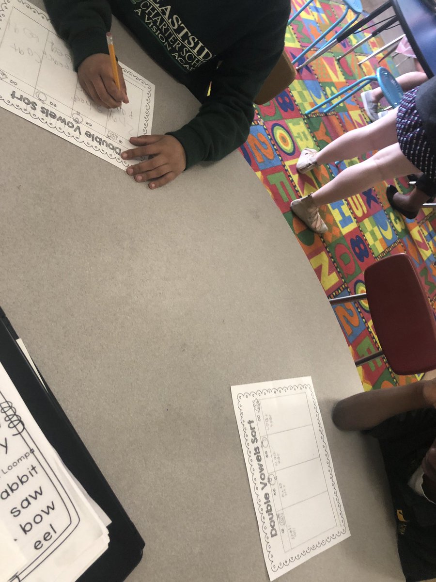 MsStearnsESCS's tweet photo. Mastering those vowel pairs!! #rti @SchoolEastside https://t.co/pVx2C35U0B