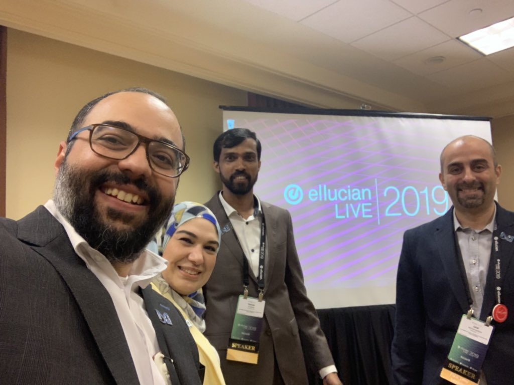 ask_kareem's tweet photo. Great session today showcasing MBRU experience and innovations on #PowerCampus Student Information System @EllucianInc @TeamEllucian @ellucianEMEA_AP @ellucianmideast @MBRUniversity #MBRU #elive19 #smartdubai #pcug #gombru https://t.co/y2riTlCSWY