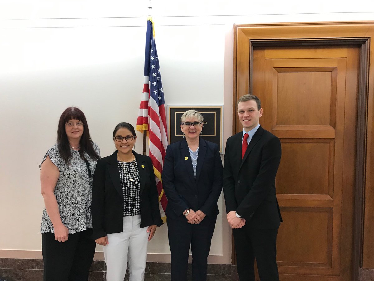 AARC_President's tweet photo. Second visit today at Kansas senator Jerry Moran’s office. Met with Kyle Christian legislative assistant about RTs in the future of telehealth. https://t.co/B9V2g0fASa