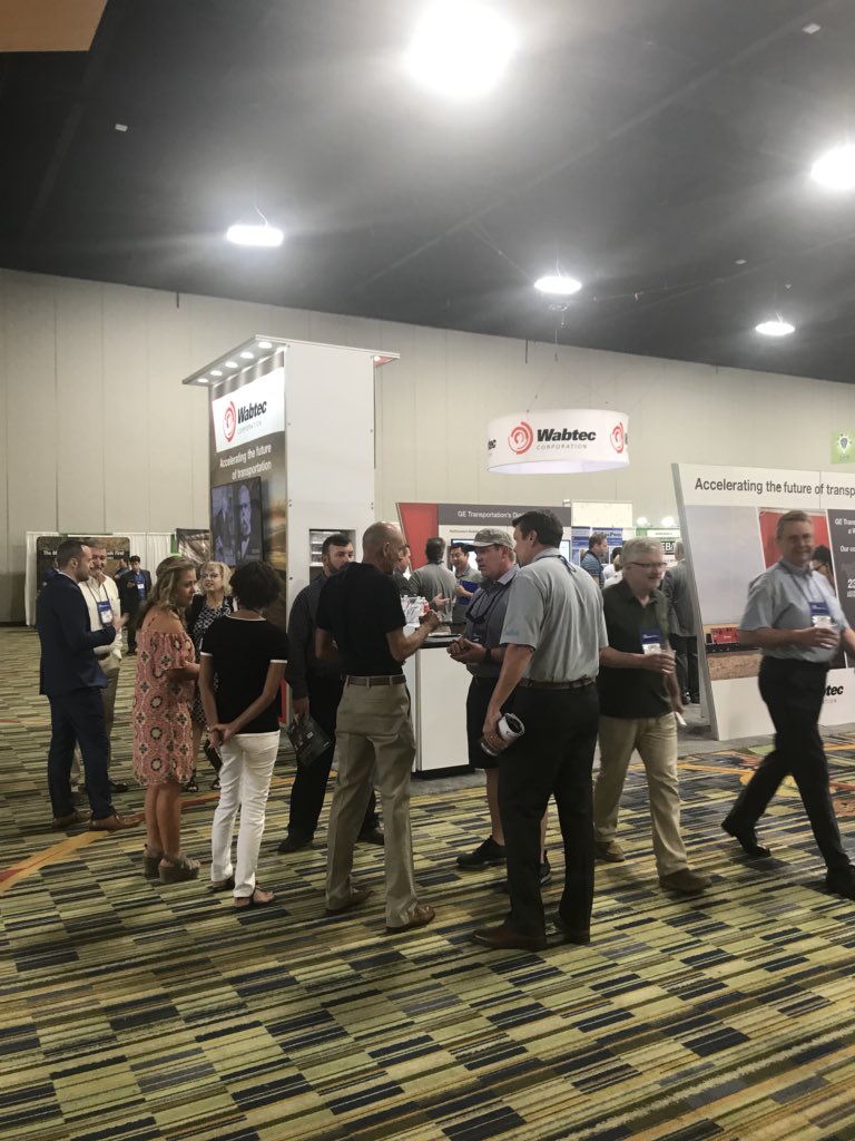 WabtecCorp's tweet photo. Today concludes a successful #ASLRRA2019 as one Wabtec team working with our short line customers. https://t.co/Iqpy9lv0sy