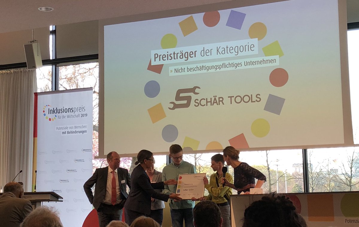 “It is always a #conscious choice when it comes to #inclusion”, @janinakugel at today #Inklusionspreis event. An encomium spreading relevance of inclusiveness in workplaces, actually not only through the winning companies here, but should be by everybody ...