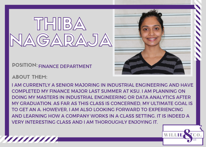 WillieAndCoLLC's tweet photo. Employee Spotlights! Meet a member of our Finance department, Thiba Nagaraja, and a member of our Engineering Quality and Production team, Quentin Ricketts! https://t.co/iLTD4ITvj2