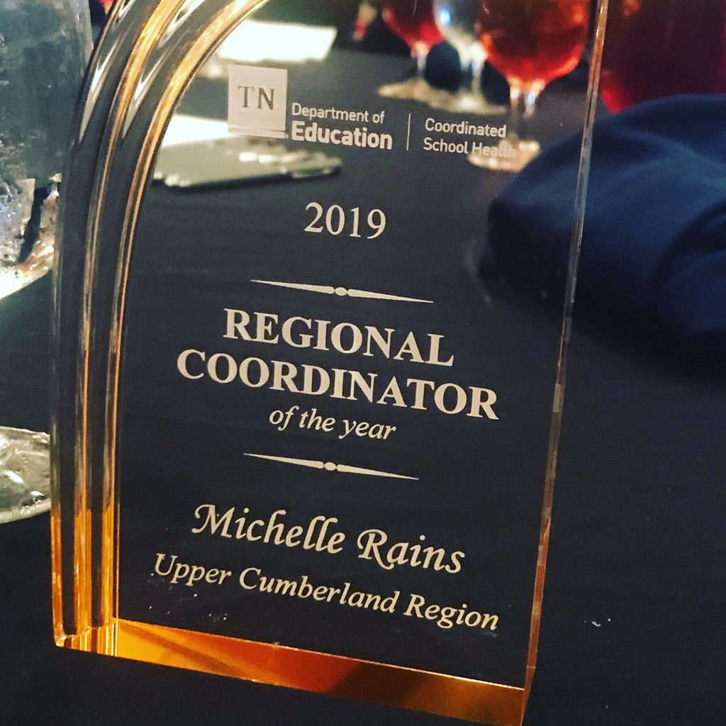 We are so excited to announce Michelle Rains, BCS Coordinated School Health Director, as Tennessee’s Regional Coordinator of the Year!