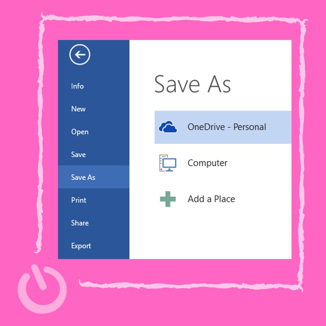 supportbyclick's tweet image. Word 365 Tips -  Save your files in the cloud
Savings your files to OneDrive allows you to store your files in the cloud, which can then be accessed from anywhere in the world.