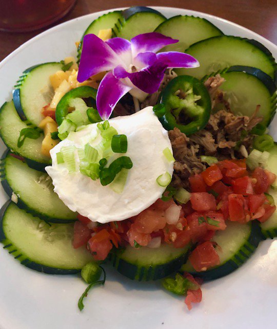 VisitLakeHavasu's tweet photo. Great food and cocktails all weekend! Blue Chair's Cucumber Nachos, Javelina's Tie Dye Margarita and Jersey's Jenn Jenn Burger. Hands down the Jenn Jenn burger was the BEST! #lakehavasu #jennjennburger #tiedyemargarita#cucumbernachos #destinationhavasu https://t.co/zPbxBwI8KU